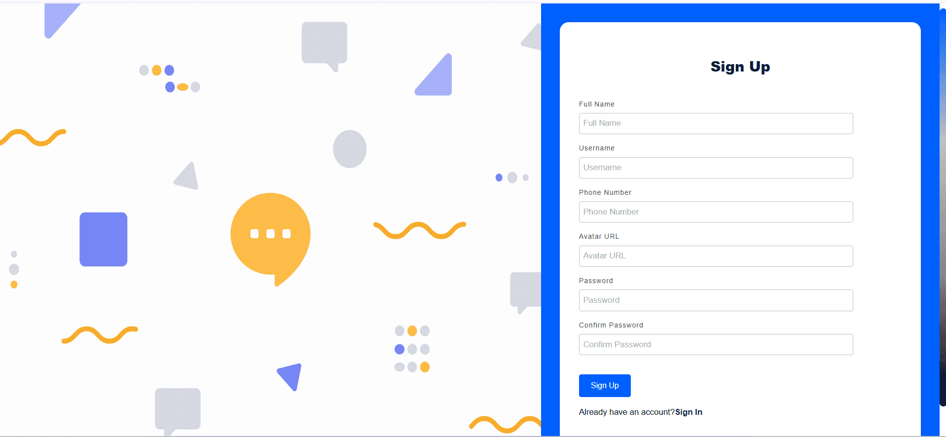 NetChat Login Interface